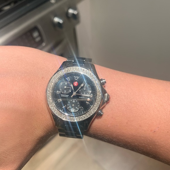 Gently used Michele Diamond Watch - Picture 6 of 9